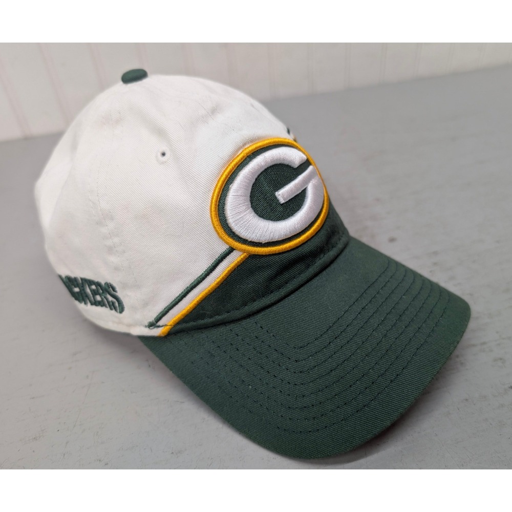 New Era Green Bay Packers 9TWENTY Hat Men's OSFM White Green Adjustable One Size